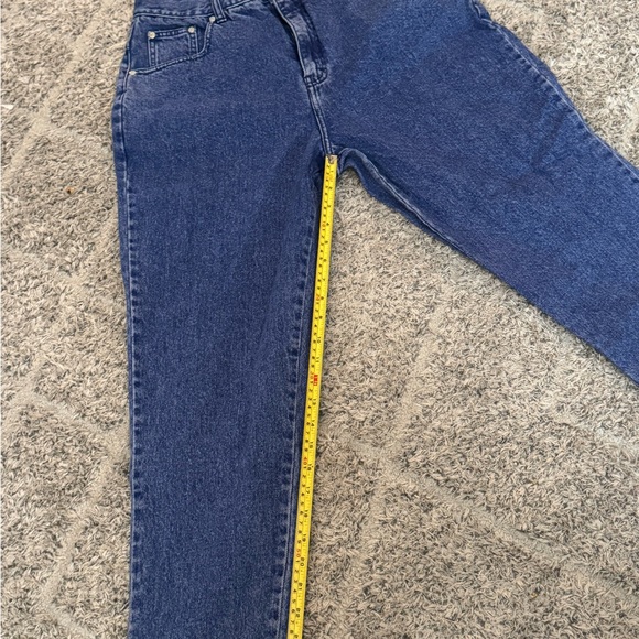 Vintage L.A. Blues Women's Dark Blue Straight Taper Jeans - Picture 6 of 8
